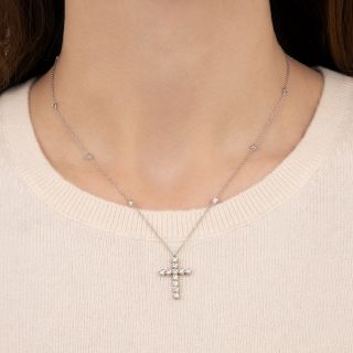 Tiffany & Co. Jazz Diamond Cross and Chain