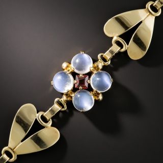 Tiffany & Co. Vintage Moonstone And Garnet Bracelet