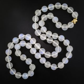 Tiffany & Company Large Moonstone Bead Necklace - 2