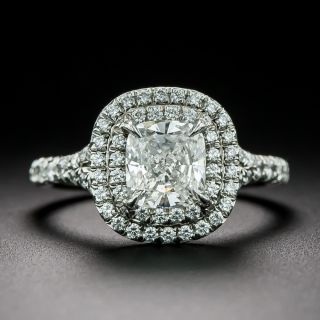 Tiffany Soleste 1.04 Carat Cushion-Cut Diamond Engagement Ring by Tiffany & Co. - GIA  E VVS2 - 3