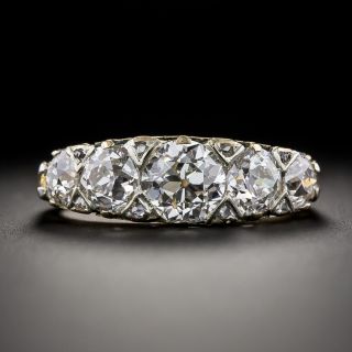Victorian 3.05 Carat Five-Stone Diamond Ring - GIA  - 2