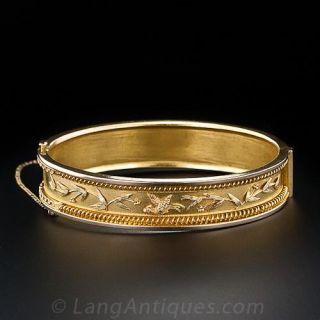 Victorian Gold Bangle Bracelet
