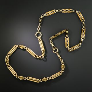 Victorian Bold Link Necklace - 3