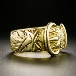Victorian Buckle Band Ring