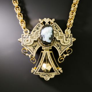  Victorian Cameo Brooch/Necklace - 1