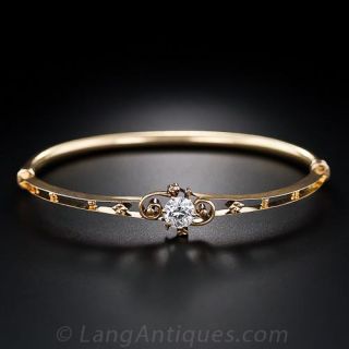 Victorian Diamond Bangle Bracelet
