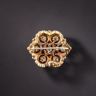 Victorian Diamond Cluster Pin