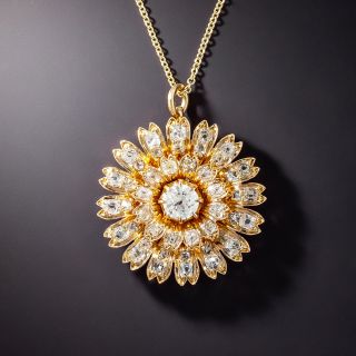 Victorian Diamond Daisy Necklace - 1