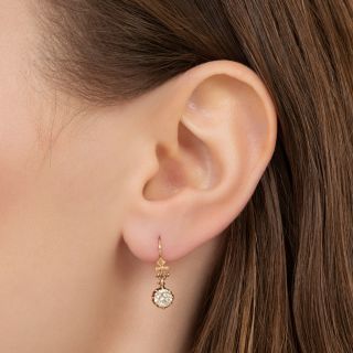 Victorian Diamond Drop Earrings