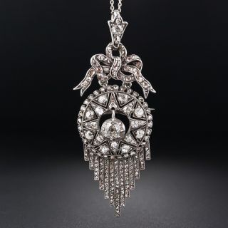  Victorian Diamond Fringe Pendant - 2