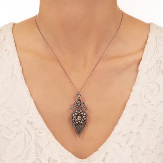  Victorian Diamond Fringe Pendant