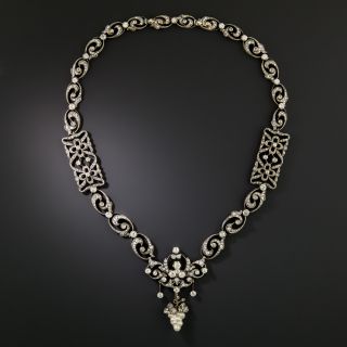  Victorian Diamond Grape Cluster Necklace - 3