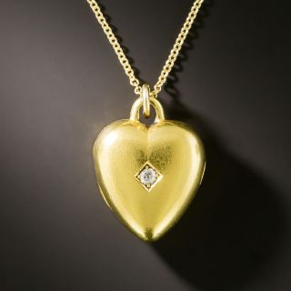 Victorian Diamond Heart Locket - 2
