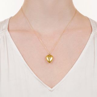 Victorian Diamond Heart Locket