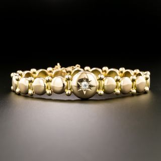 Victorian Diamond 'Lentil' Link Bracelet - 2