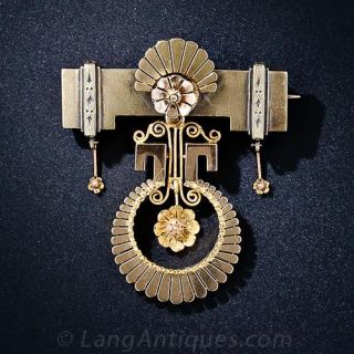 Victorian Earrings and Brooch