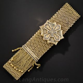 Victorian Enamel Fringe Slide Bracelet