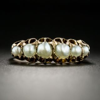 Victorian English Natural Pearl Ring - 2