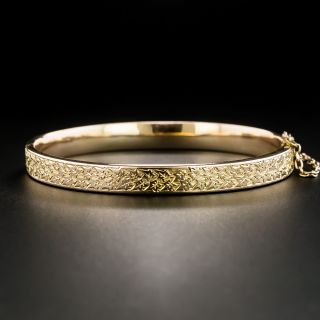 Victorian Engraved Bangle Bracelet