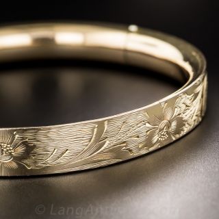 Victorian Engraved Bangle Bracelet