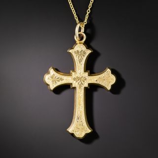 Victorian Engraved Cross - 2