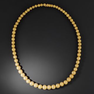 Victorian Etruscan Revival Bead Necklace  - 2