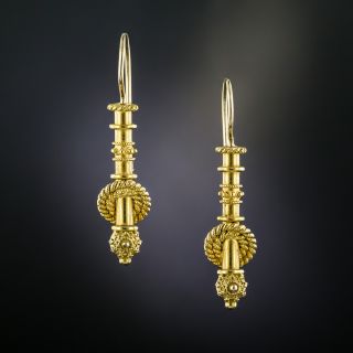 Victorian Etruscan Revival Earrings - 2