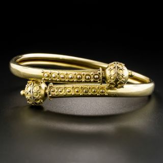 Victorian Etruscan Revival Flexible Bracelet