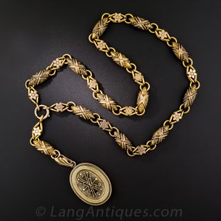 Victorian Fancy Chain and Locket - 1
