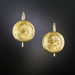 Victorian Filigree Dome Earrings - 2
