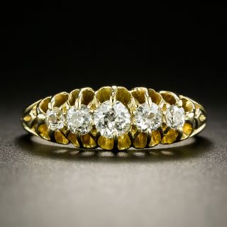 Victorian Five-Stone Diamond Band Ring - 2