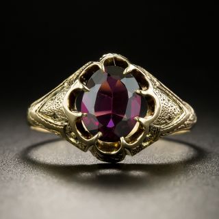 Victorian Garnet Ring - 3