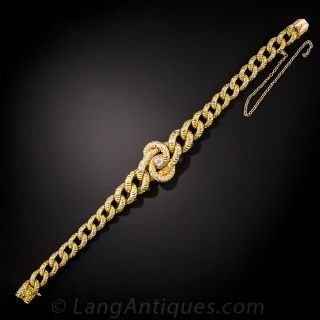  Victorian Gold Bracelet with Diamond