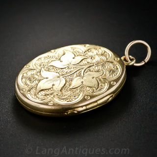 Victorian Gold Oval Locket