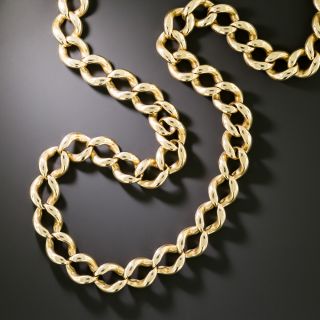 Victorian Heavy Curb Chain Necklace - 2