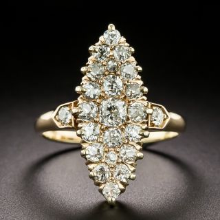 Victorian Navette-Shaped Diamond Ring - 3