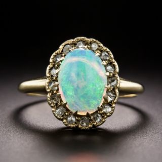 Victorian Opal and Rose-Cut Diamond Ring - 2