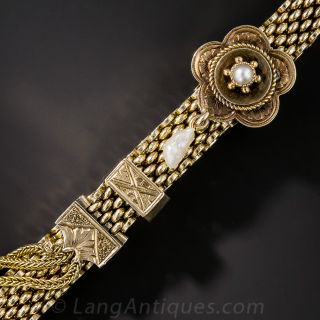 Victorian Pearl Slide Bracelet