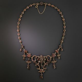 Victorian Revival Bohemian Garnet Necklace - 3