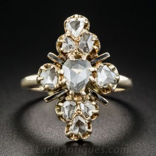 Victorian Rose-Cut Diamond Dinner Ring - 1