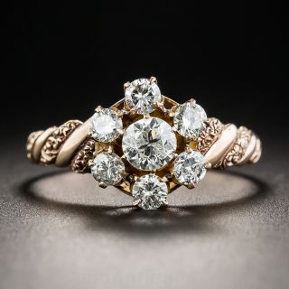 Victorian Rose Gold Diamond Ring
