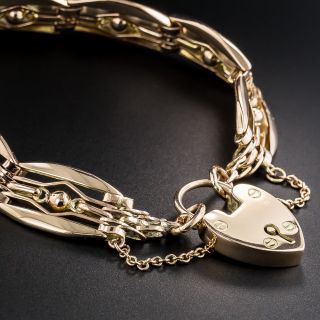 Victorian Rose Gold Gate Bracelet