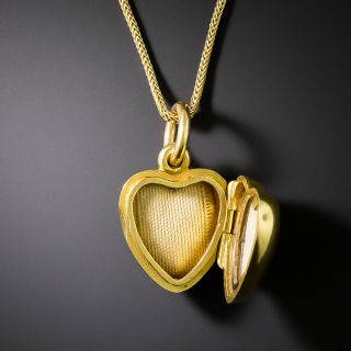 Victorian Seed Pearl Heart-Shaped Locket