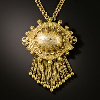 Victorian Style Tassel Necklace/Brooch - 2