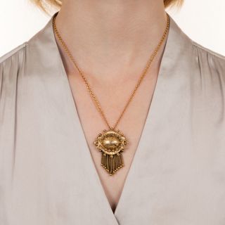 Victorian Style Tassel Necklace/Brooch