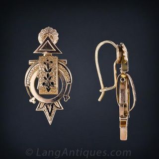 Victorian Taille d'epargne Earrings