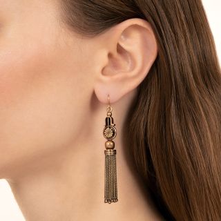 Victorian Tassel Dangle Earrings