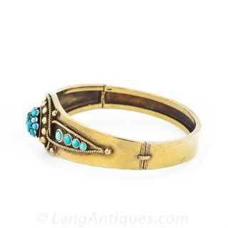 Victorian Turquoise Bangle Bracelet