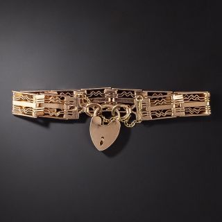 Victorian Zigzag Gate Bracelet, English - 3