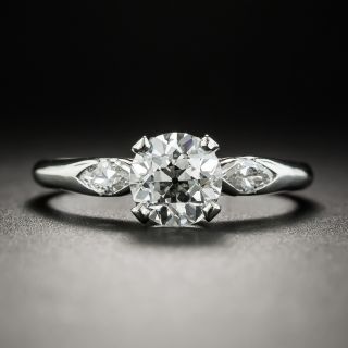 Vintage 1.00 Carat Diamond Platinum Engagement Ring - GIA  G VS1  - 1